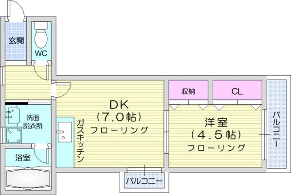 麻生駅 徒歩8分 2階の物件間取画像